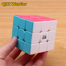 qiyi warrior s Magic Cube Colorful stickerless speed 3x3 cube antistress 3x3x3 Learning&Educational Puzzle Cubes Toys