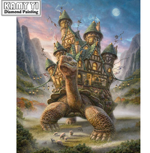 Full Drill Square Diamond 5D DIY Diamond Painting" Turtle house"Diamond Embroidery Cross Stitch Rhinestone Mosaic Painting