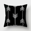 Simple black and white cushion cover