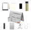 1 Piece Felt Bedside Storage Pouch Hanging Organizer Bag