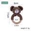 Bopoobo 1pc Baby Teether Safe Wooden Toys Mobile Pram Crib Ring DIY Crochet Rattle Soother Bracelet Teether Set Baby Product