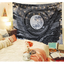 Black and white moon tapestry