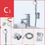 Washbasin Basin Faucet External Nozzle Set