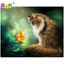 Cat Fish Full Square Diamond Embroidery 5D Diy Diamond Painting Cross Stitch Diamond Mosaic Decor