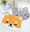 Japanese new animal shape flocking cartoon mats Household bathroom toilet door water absorbent non-slip mats