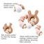 Let's Make 1PC Wooden Teether Hedgehog Crochet Beads Wood Crafts Ring Engraved Bead Baby Teether Wooden Toys For Baby Rattle