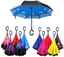 New Windproof C-Handle Double Layer Inverted Umbrella Cars Reversible Umbrella