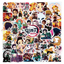 50Pcs Anime Demon Slayer Kimetsu No Yaiba Mugen Ressha Hen Stickers PVC Decals Skateboard Sticker For Laptop Motorcycle Luggage