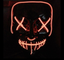 Halloween Cold Light Ghost Step Dance Clothes Glow Mask LED Flash Ghost Face Adult Fluorescent Dance Mask