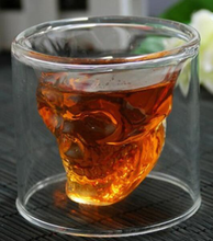 Creative crystal skull mug - glass double - glass skull - glass - glass - skull - glass