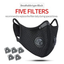 Protective Face Mask with Filter Anti-Pollution Cycling and Goggles