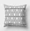 Simple black and white cushion cover