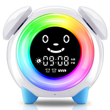 Colorful night light electronic alarm clock