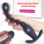 Remote control vibrating silicone anal plug