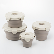 Silicone folding lunch box