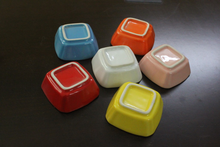 Square ceramic saucer kitchen multipurpose seasoning sauce vinegar sauce dish with multi colored glaze tableware home