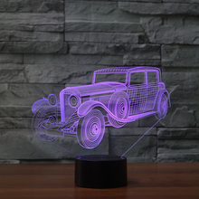 Colorful touch 3D small table lamp