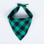 Colorful plaid triangle scarf