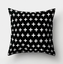 Simple black and white cushion cover
