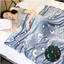 Glow In The Dark Fleece Blanket Throw Grey Stars / Moon