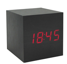 Mini Wooden LED Electronic Clock