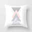 Pink geometric cushion cover