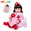 Wholesale KEIUMI Full Silicone Vinyl Reborn Baby Dolls Fashion Waterproof Doll Baby Toy For Kids Birthday Gifts Playmate