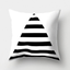 Simple black and white cushion cover