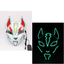 Halloween Sky Fox LED Glowing Mask Japanese Mask