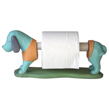 Cartoon Dachshund with a Tray