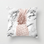 Pink geometric cushion cover