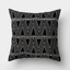 Simple black and white cushion cover