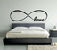 Carved infinite love LOVE English living room bedroom decorative wall sticker