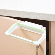 Hanging kitchen trash rack Cabinet door hanging trash rack storage rack