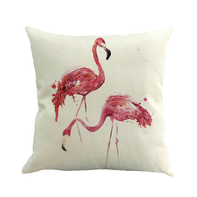 The Nordic custom animal crane Firebird strong foreign trade linen sofa cushion headrest for automobile hold pillow