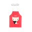 Cartoon anime cute cat cotton and linen kitchen bathroom anti-fouling and oil-proof parent-child apron gown