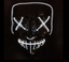 Halloween Cold Light Ghost Step Dance Clothes Glow Mask LED Flash Ghost Face Adult Fluorescent Dance Mask