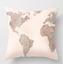 Pink geometric cushion cover
