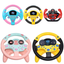 Eletric Simulation Steering Wheel Toy with Light Sound Baby Kids Musical Educational Copilot Stroller Steering Wheel Vocal Toys