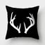 Simple black and white cushion cover