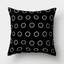 Simple black and white cushion cover