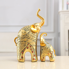 Antique Mother and Child Elephant Decoration