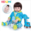 Wholesale KEIUMI Full Silicone Vinyl Reborn Baby Dolls Fashion Waterproof Doll Baby Toy For Kids Birthday Gifts Playmate