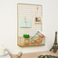 Gold Wall Hanging Storage Rack DIY Iron Mesh Grid Multi-function Photo Display Panel Hanging Home Decorative Shelf Holder