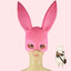 Cosplay Rabbit Mask (Black/White)