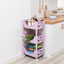 Plastic kitchen rack, pulley, landing gear, multi layer fruit and vegetable receptacle