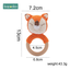 Bopoobo 1pc Baby Teether Safe Wooden Toys Mobile Pram Crib Ring DIY Crochet Rattle Soother Bracelet Teether Set Baby Product