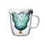 3D Double Layer Lovely Panda Cup Skull Wine Cup