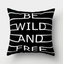 Simple black and white cushion cover