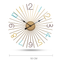 Silent metal wall clock